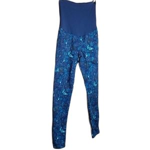 Motherhood Maternity Floral Blue Pants Size XS